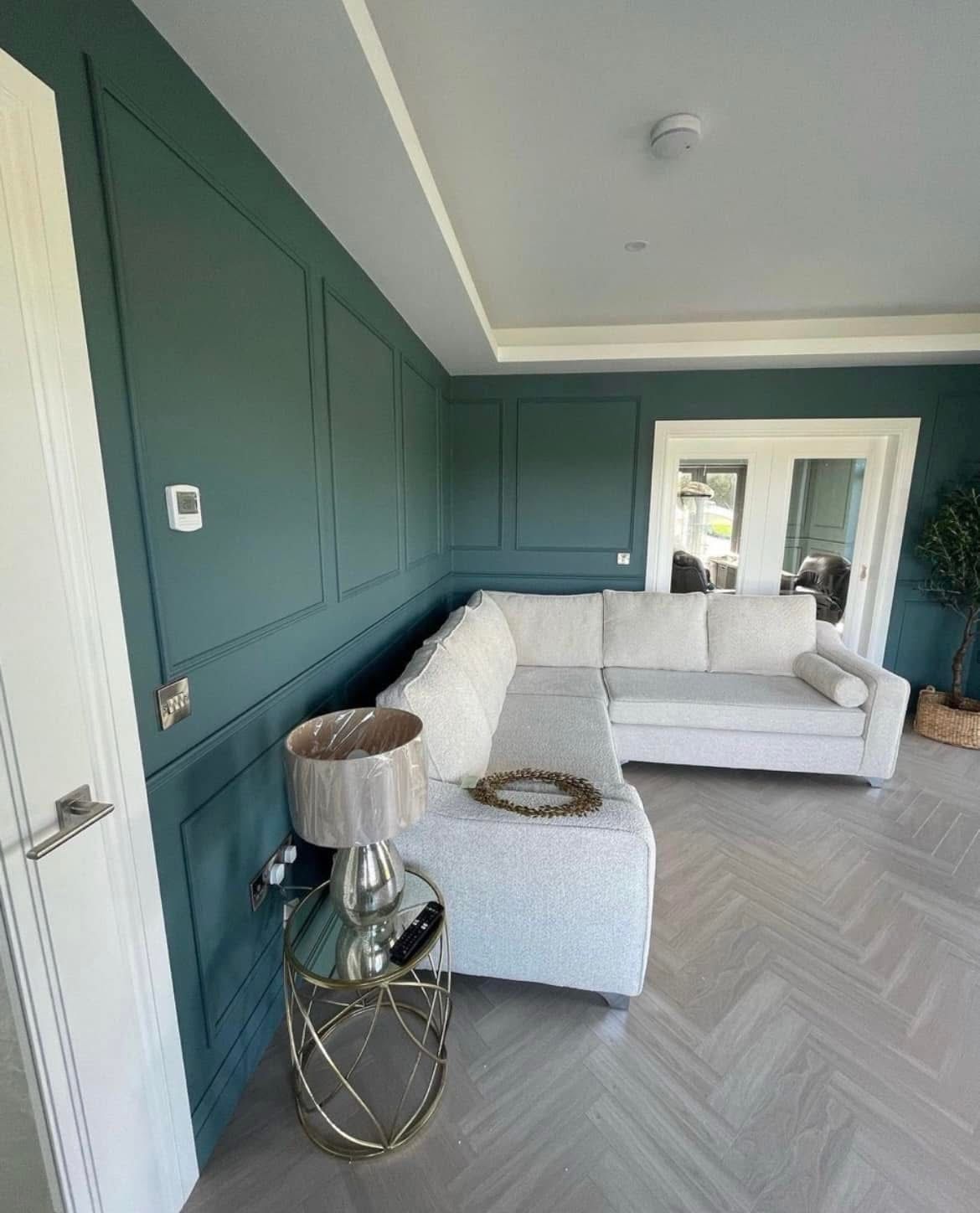 Modern living room freshly painted